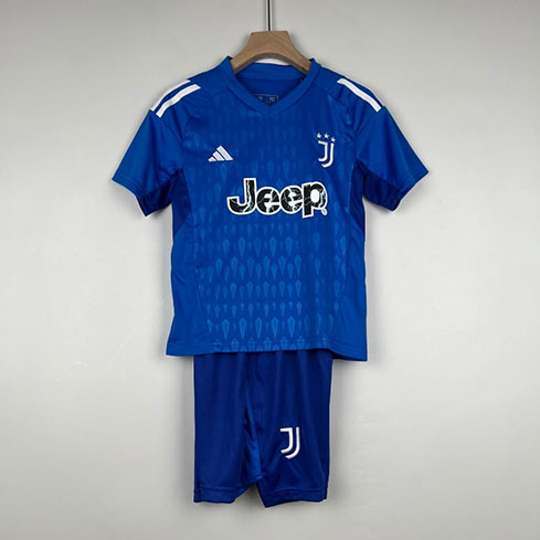 Maillot Gardien Juventus 2023/24 Enfant Bleu ( Maillot+Short )