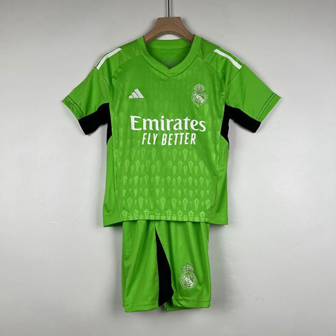 Maillot Gardien Real Madrid 2023/24 Enfant Vert ( Maillot+Short )