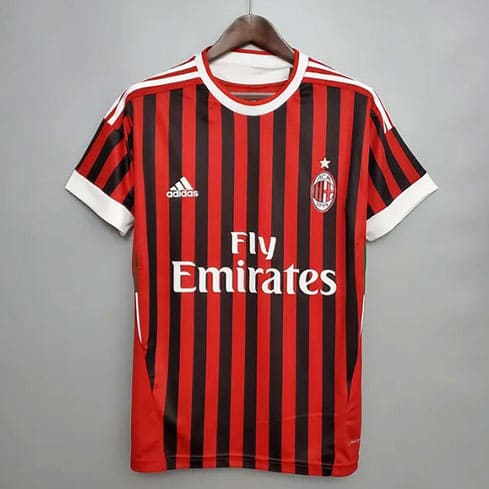 Maillot Rétro Milan AC Domicile 2002/2003 Rouge Noir