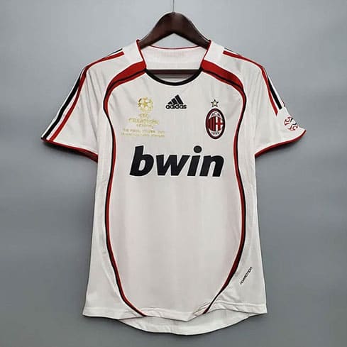 Maillot Rétro Milan AC Extérieur 2006/2007 Blanc